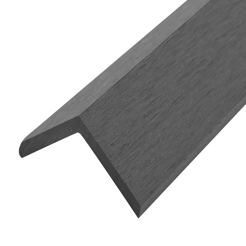 Profili Angolari per Bordi 5pz in WPC 170 cm Grigio 45019