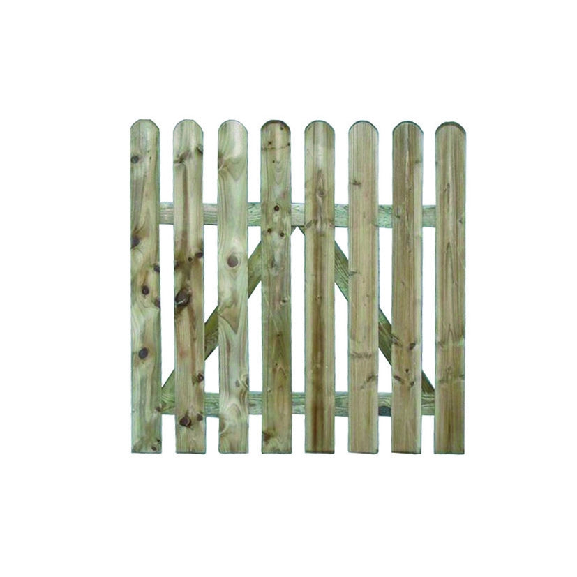 CANCELLETTO IN PINO IMPREGNATO CON DOGHE CONTINUE  cm.100x100h.    VETTE