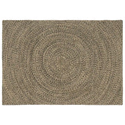 Tappeto Naturale e Nero 120 x 170 cm Juta 42010625