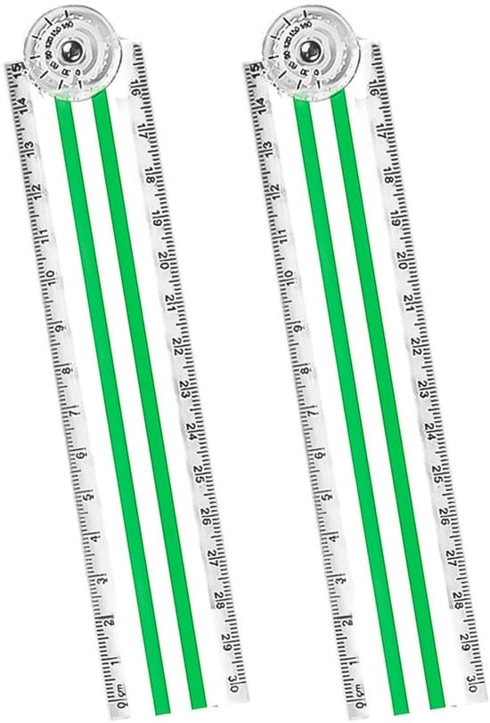Set di due livelli opachi 15/30 cm - 2 pezzi - livello a gomito - livello flexibile - plastica - duraturo e leggero - livello di precisione