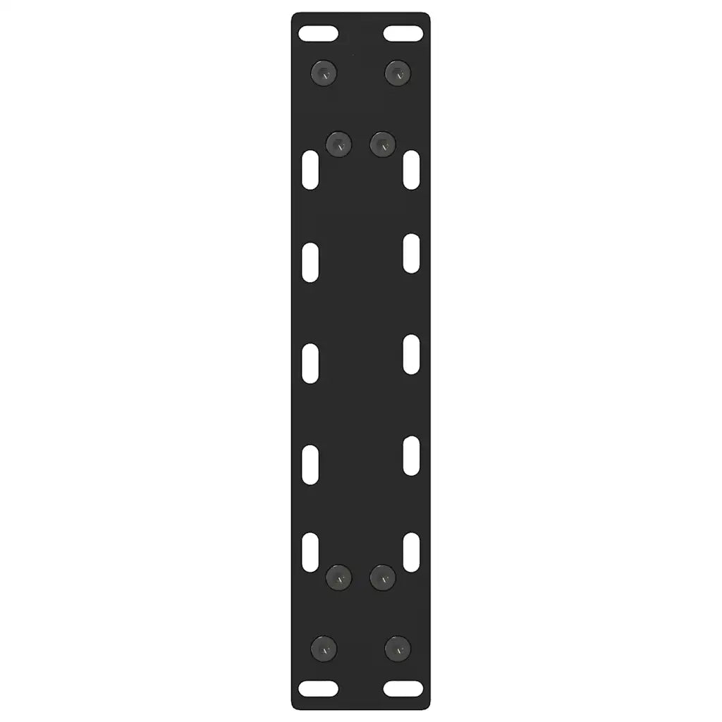Gambe per Tavolino da Caffè Nere 2 pz 30x(30-31) cm Acciaio 4013252
