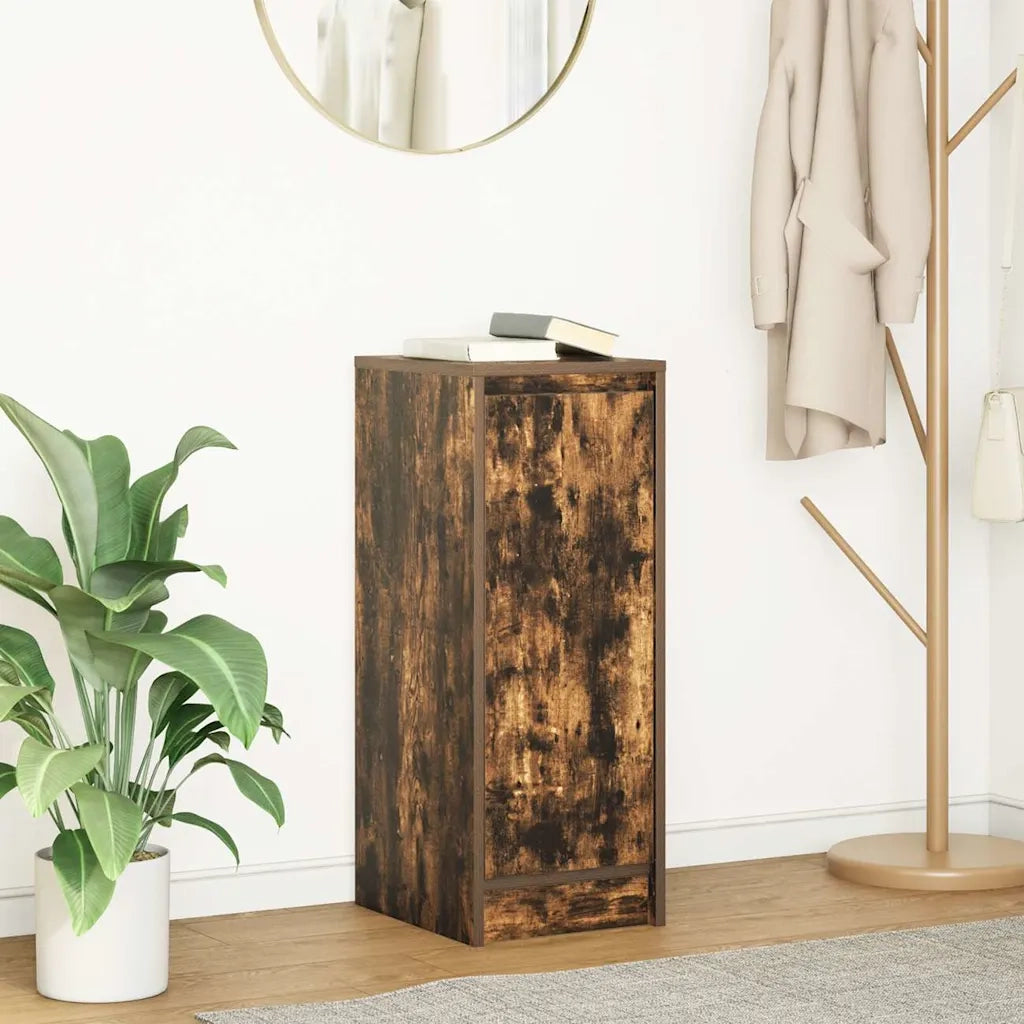 Credenza | Madia | Buffet da pranzo | Armadio da pranzo Rovere Fumo 29,5x34x76 cm in Legno Multistrato