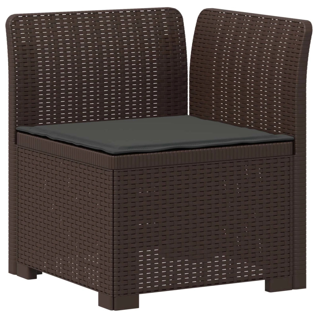 Divano da esterno-Divano da Giardino a 1 Posto con Cuscino Aspetto Rattan PP 758703