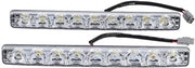 Illuminazione diurna - 9-LED striscia lunga - Super impermeabile - Colore bianco - Efficace in termini di consumo energetico - Adatto per l'auto - Fari di nebbia
