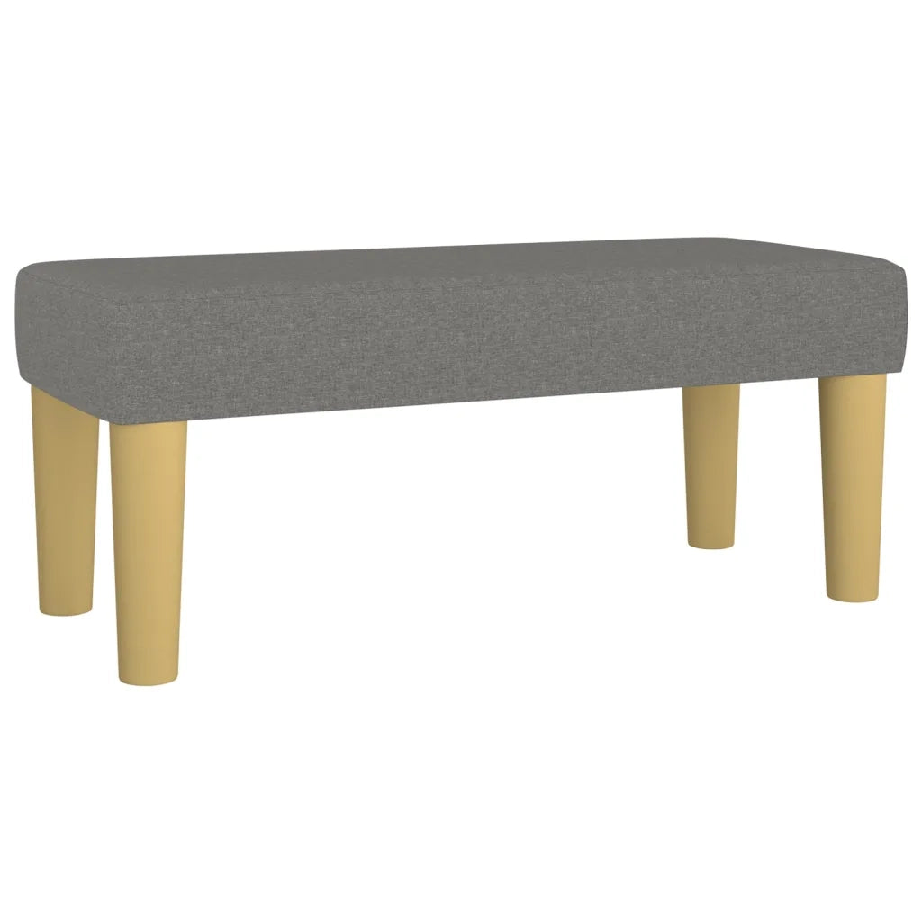 Giroletto a Molle con Materasso Grigio Scuro 90x200 cm Tessuto 3137046