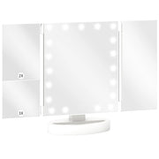 Specchio Trucco con Luce LED ¨C Minimal ¨C Bianco 30x30x