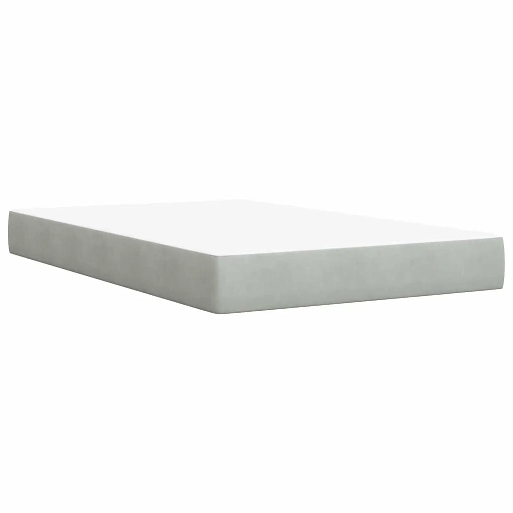 Letto box spring con materasso Grigio Chiaro 120 x 200 cm 3453620