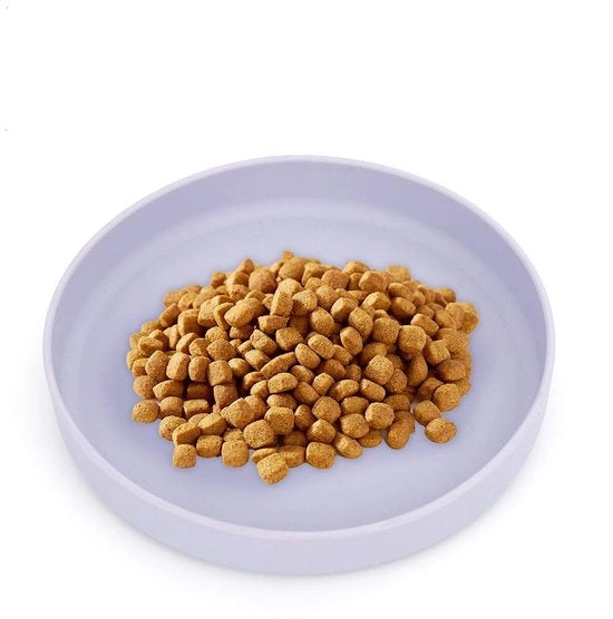 Bacino per gatti ergonomico - piatto per cibo - bacino in silicone - tazza per bevande - forma ovale - 18 cm largo