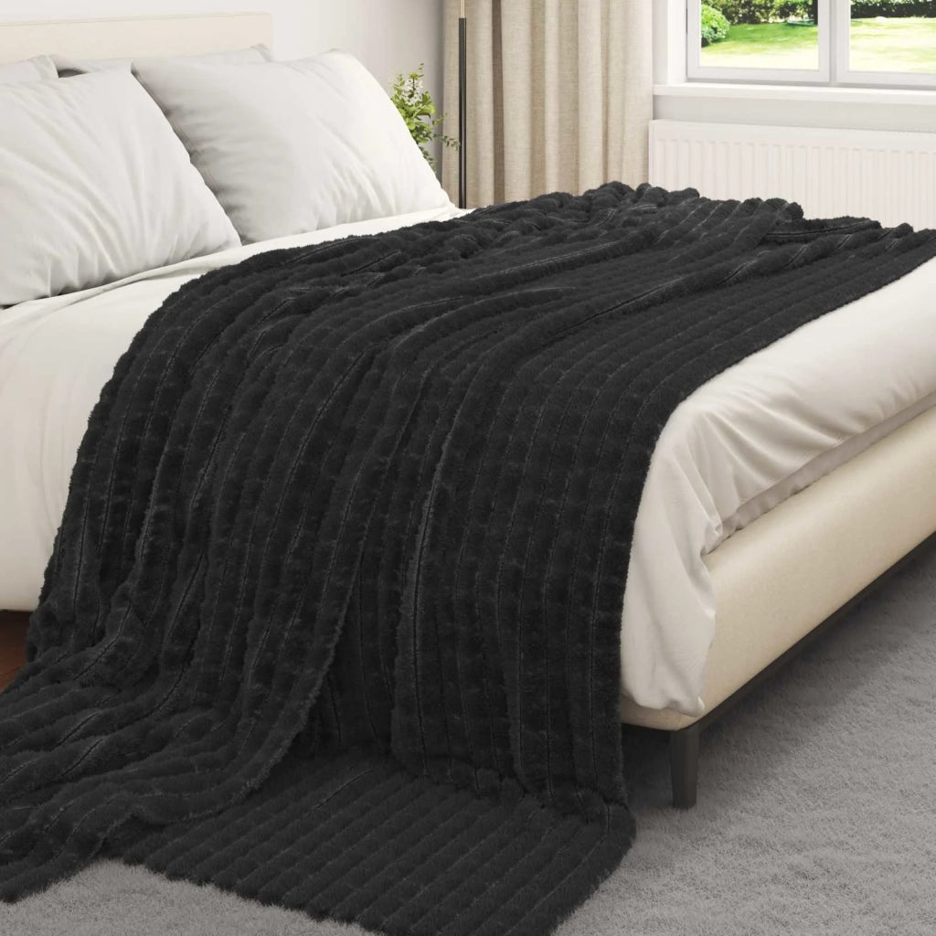 Coperta Nero 270 x 240 cm Panno 42016932