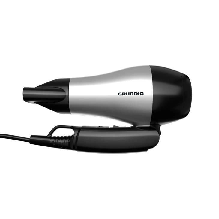 Grundig HD 2200 asciuga capelli 1200 W Nero, Argento