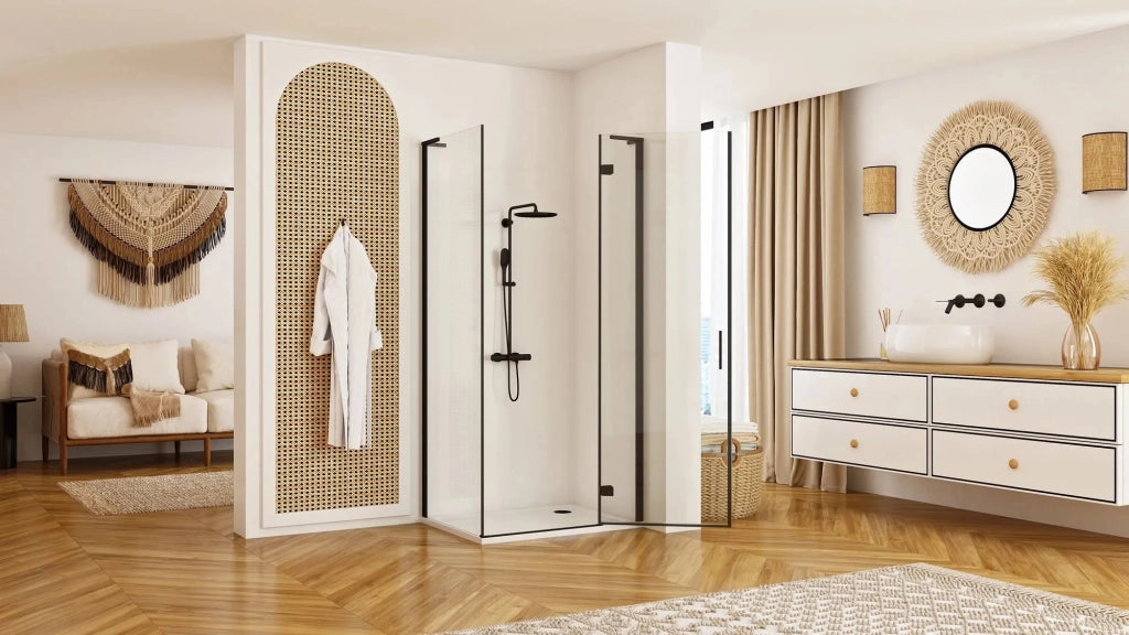 Cabina Doccia Rea Hugo Black 90x90