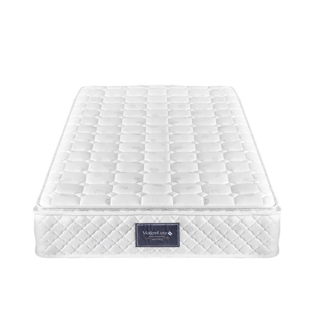 Letto imbottito con LED, ricarica USB e materasso incluso