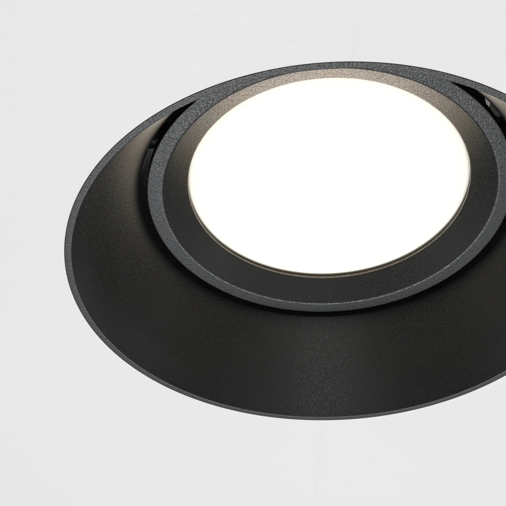 Maytoni Lampada da incasso Dot 1 luce GU10 nero alluminio