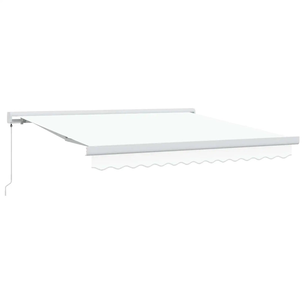 Tenda Retrattile Bianco 300 x 250 cm Tessuto e Metallo 3330081