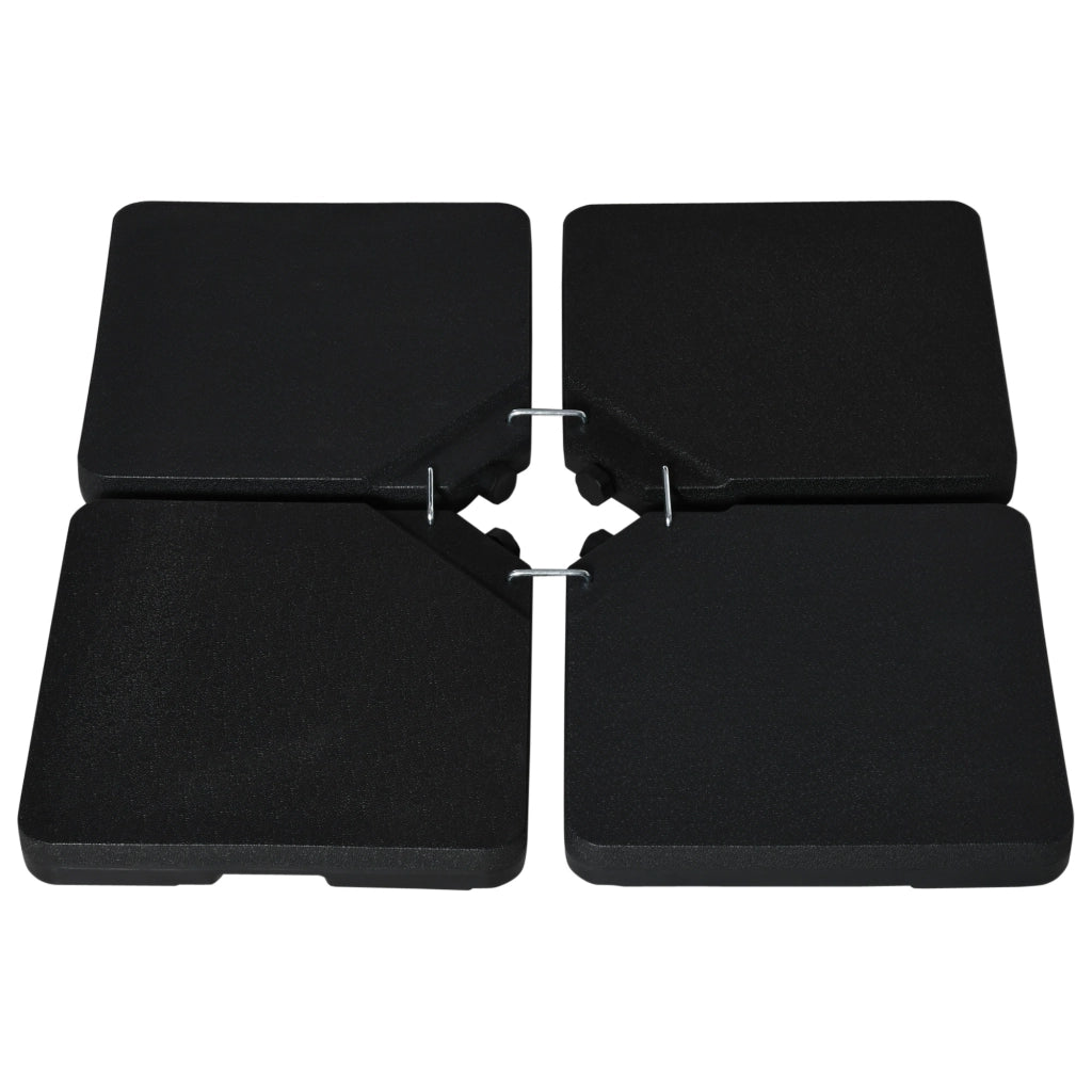 Base per ombrellone 4 pezzi con sabbia ¨C Minimal ¨C Grigio 60 kg