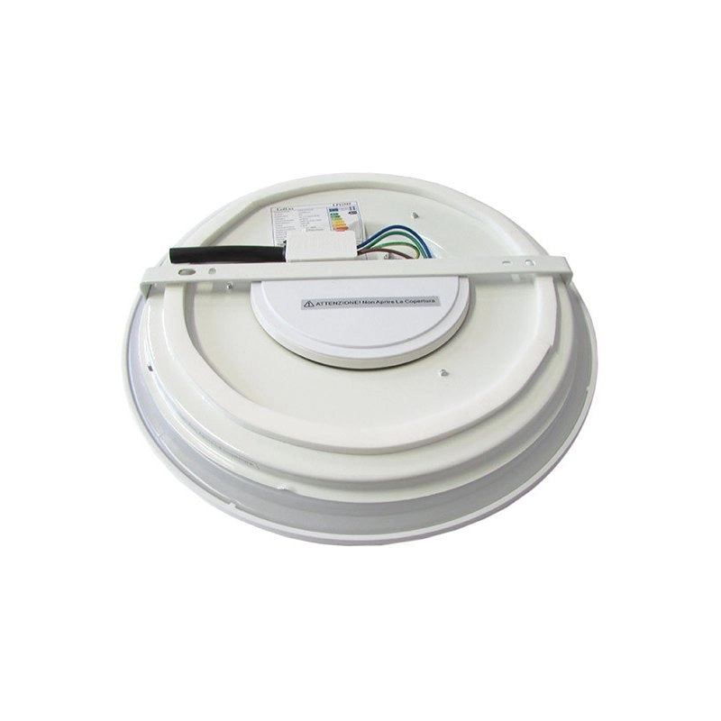 Plafoniera A Led Slim Da Soffitto 14W 220V Bianco Caldo Rotondo Diametro 290mm Ultrapiatta
