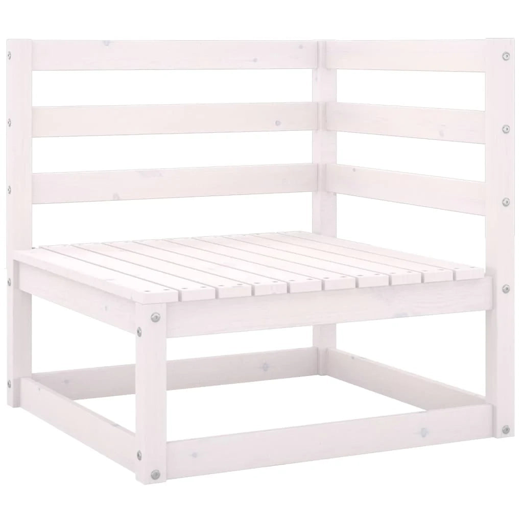 Set di mobili da giardino mobili da esterno 4 pezzi bianco legno di pino massiccio 02_0016213