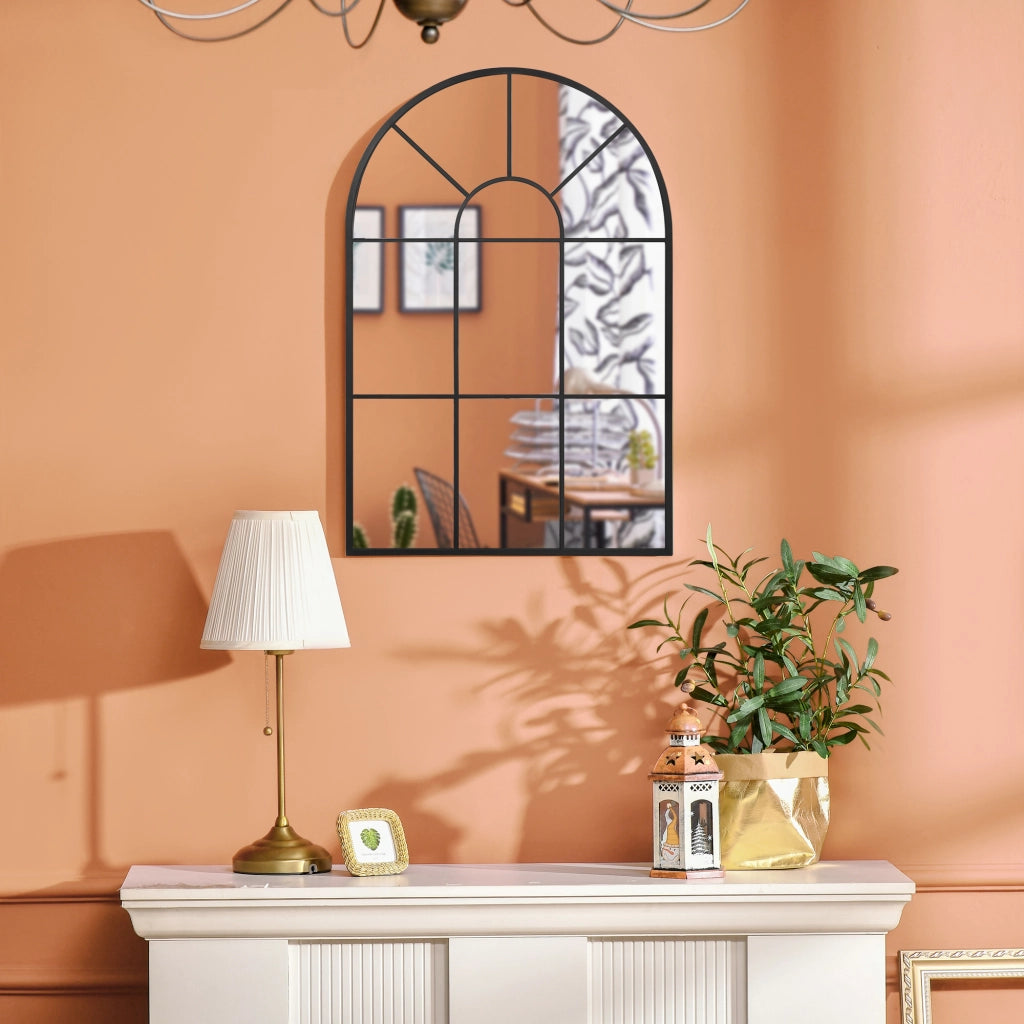 Specchio Decorativo da Parete ¨C Minimal ¨C Nero 60x91cm