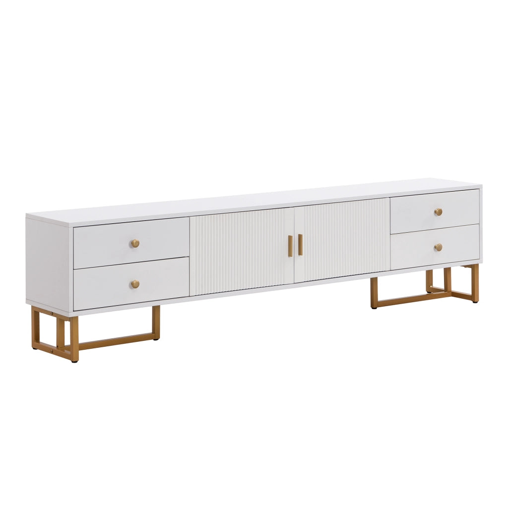 TV-Schrank bianco in MDF lunghezza 175 cm