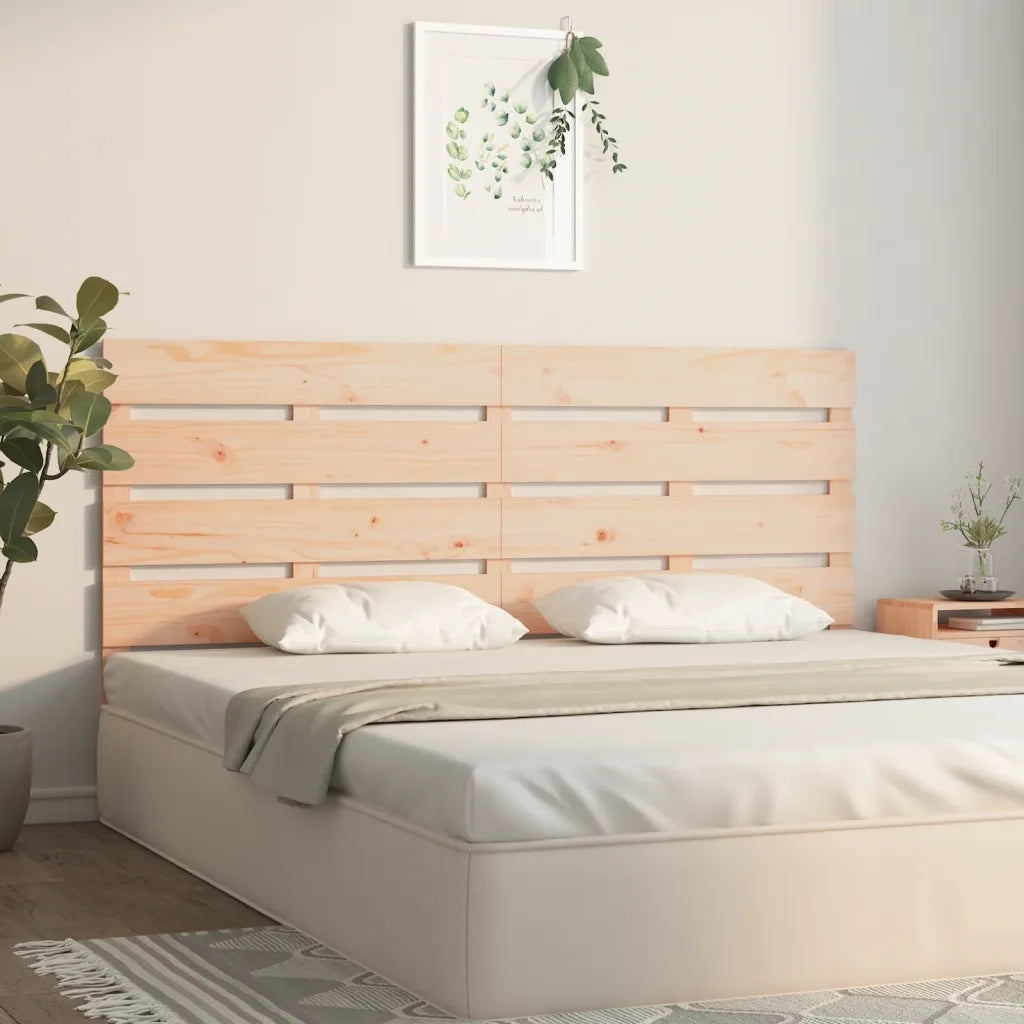 Testiera per Letto 160x3x80 cm in Legno Massello di Pino 821352