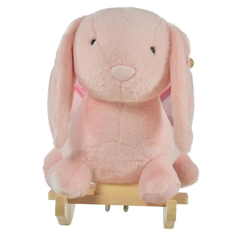 DONDOLO GIOCATTOLO A FORMA DI CONIGLIO PER BAMBINI 18-36 MESI ROSA