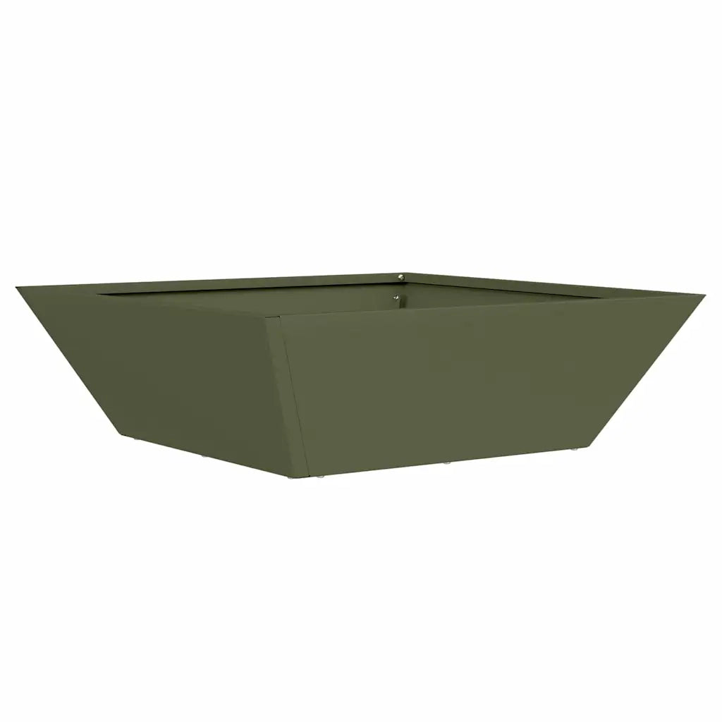 Vaso da giardino 5 pcs Verde oliva 50 x 50 x 15 cm 873831