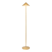 Zafferano Lampada da Terra Led Ricaricabile Pina XXL - 6W, IP65, Dimmer Touch, Testa Magnetica, Design Moderno per Interni ed Esterni - Oro