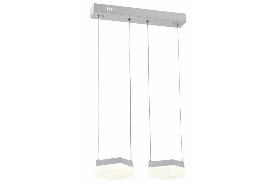 Lampada a sospensione Reality Gina LED 12W 2 luci cromo