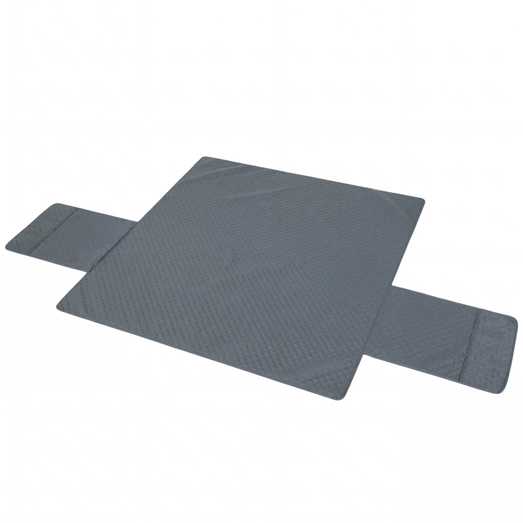 Copridivano 3 posti impermeabile ¨C Xylo ¨C tessuto grigio antimacchia con tasche