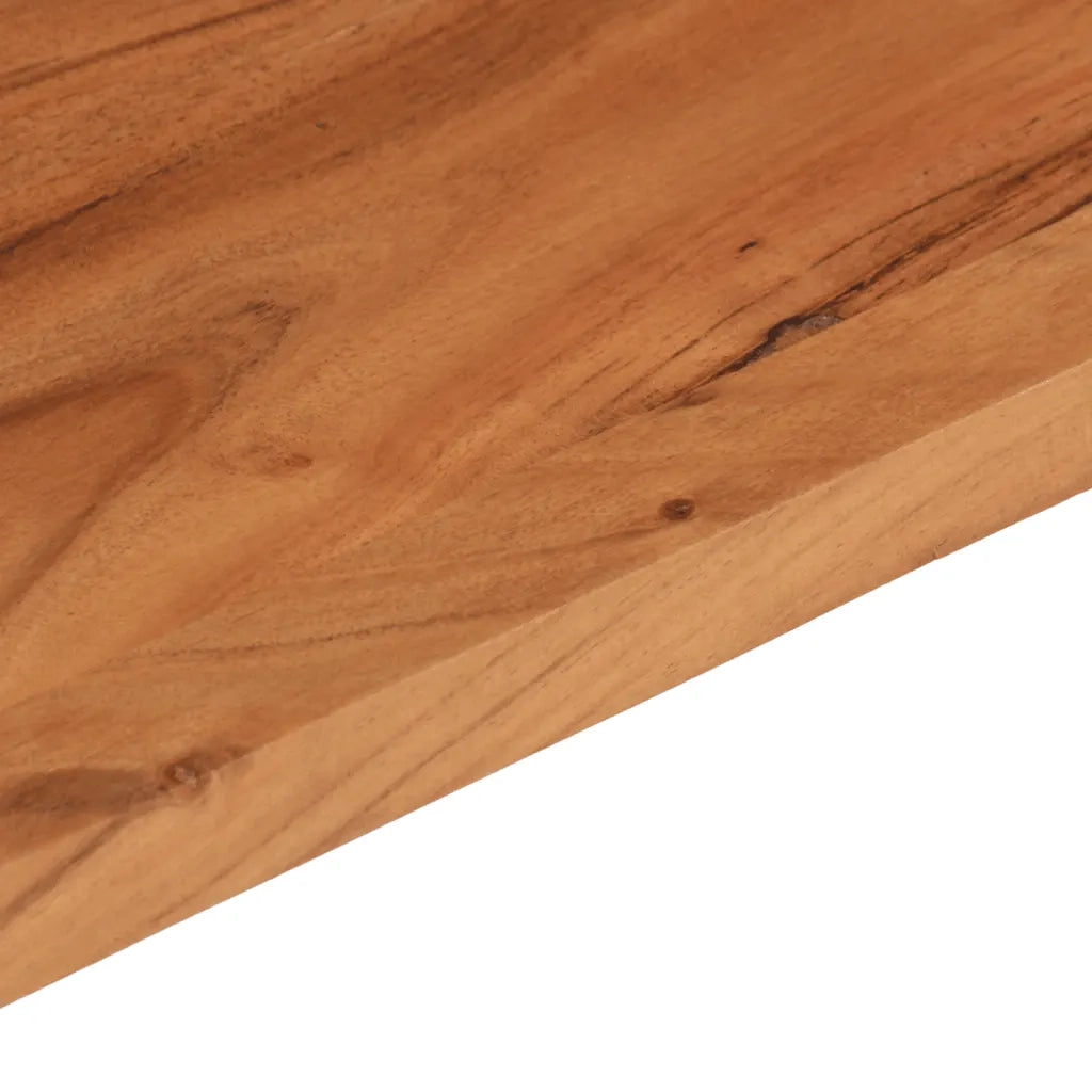 Piano Tavolo 90x30x3,8 cm Rettangolare Legno Massello Acacia 370960