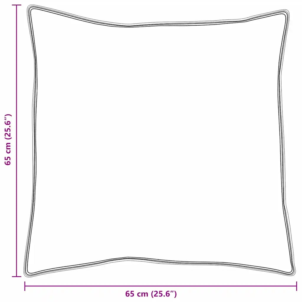 Cuscino con cuscino 2 pcs Bianco 65 x 65 cm Piuma 42007690