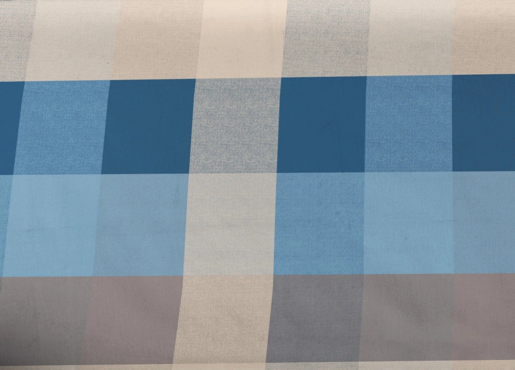 Telo Arredo Granfoulard Copritutto Salvadivano 100% Cotone Disegno Scotland - Singolo - Azzurro