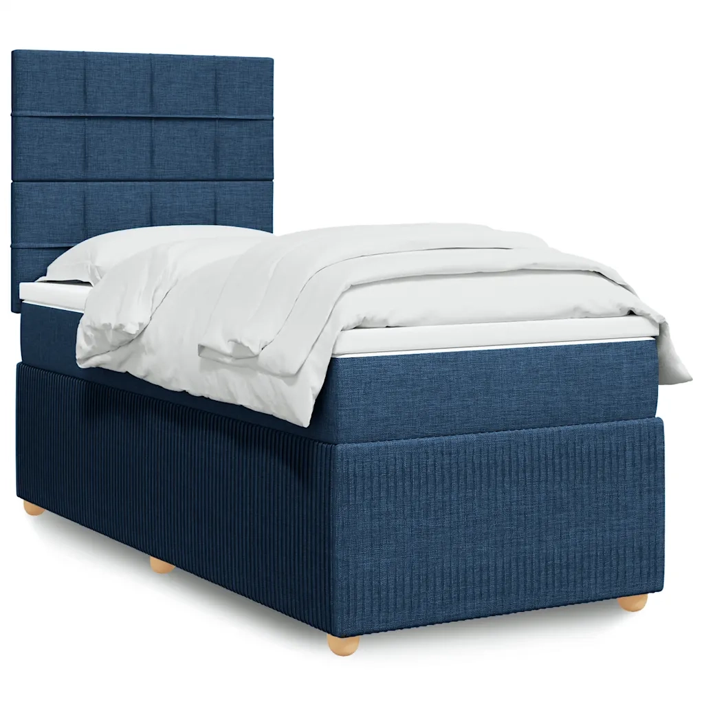 Giroletto a Molle con Materasso Blu 80x200 cm inTessuto 3291889