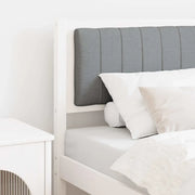 Testiera imbottita con testiera Bianco 80 cm Pino massello 879093