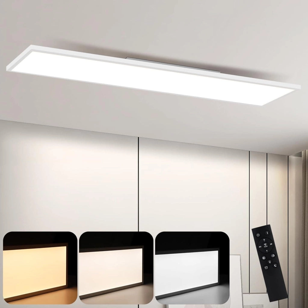ZMH Lampada da soffitto plafoniera a pannello LED dimmerabile con telecomando