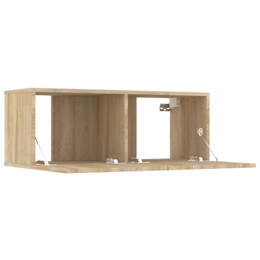 Set di mobili mobile credenza TV televisione soggiorno camera da letto soggiorno 5 pezzi rovere Sonoma multistrato marrone 02_0024982