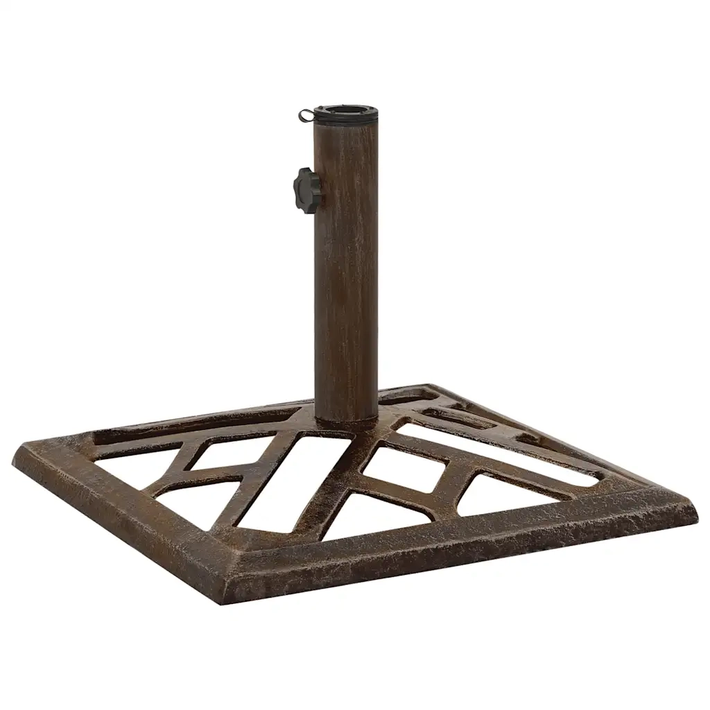 Base per ombrellone-Supporto per ombrellone Bronzo 44x44x31 cm in Ghisa 666877