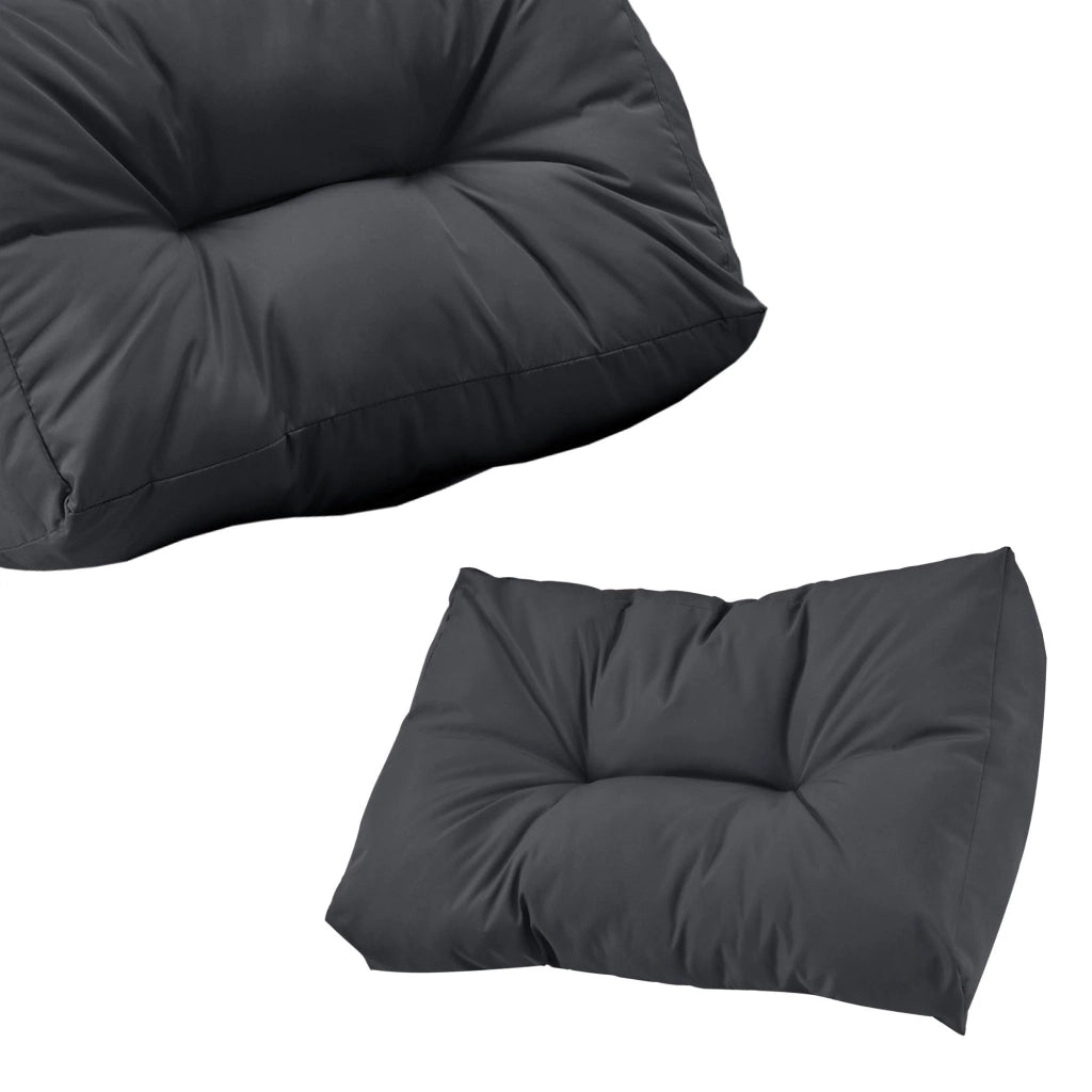 Cuscino schienale per divano in pallet imbottitura per mobili grigio 03_0000149