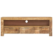 Mobile TV | Armadietto TV | Mobile Porta TV 110x30x40 cm in Legno di Mango Grezzo