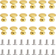 Mini tastini per cassetti - 18 pezzi zinco singolo foro maniglie - tastini per cassetti decorativi mini - scatola da gioielli scatola di regalo (oro)