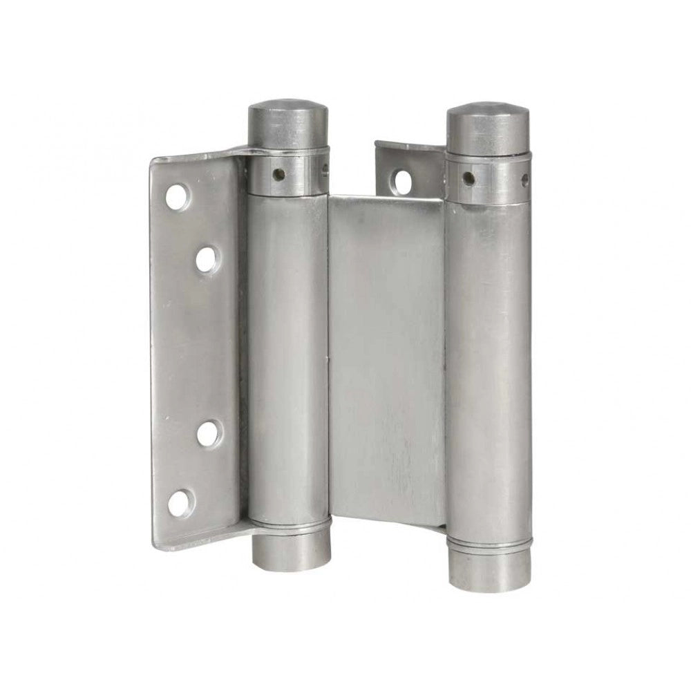 CERNIERA A MOLLA DOPPIA AZIONE 125 mm - Nichelato - 2 pezzi