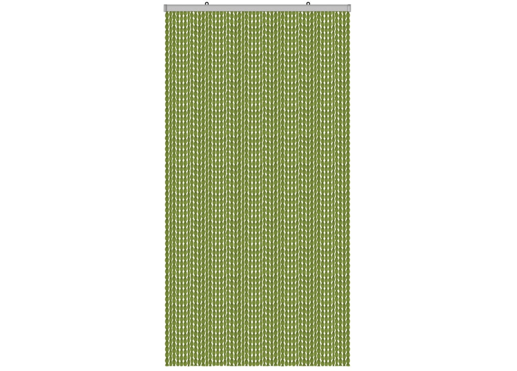 Tenda Antimosca Antirumore Caduta Pannello Porta Finestra Casa Pon Pon - 120X230 - Verde