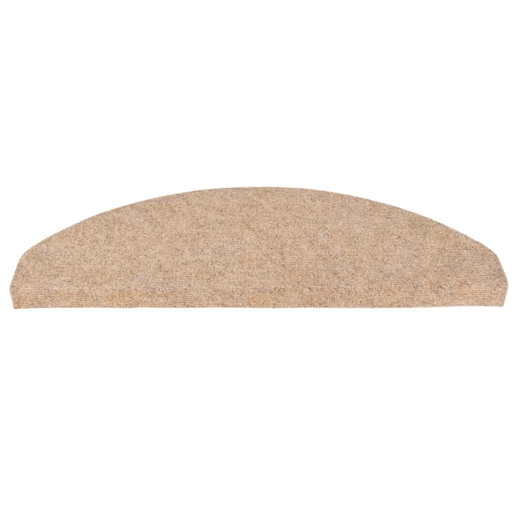Tappetini Autoadesivi per Scale 15 pz | Gradini per Scale 65x22,5x3,5 cm Beige