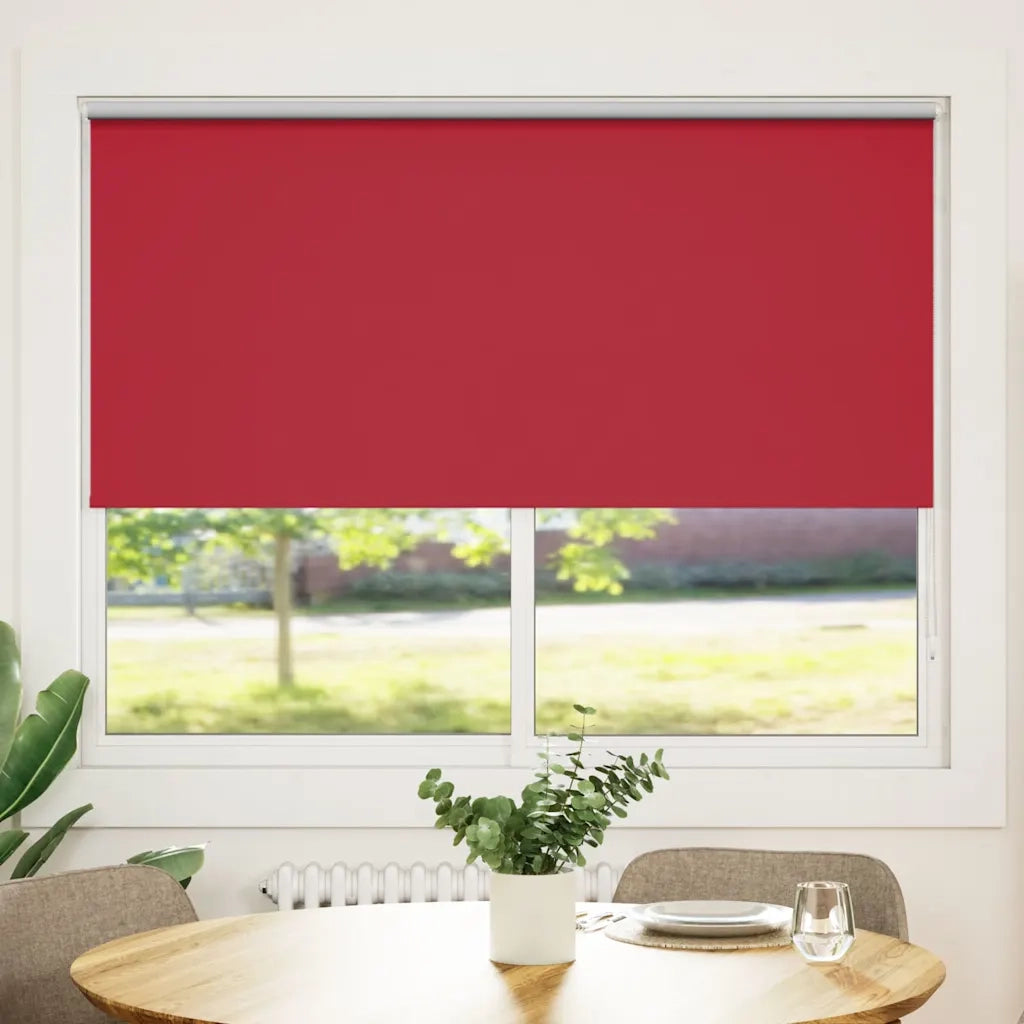 Tenda a rullo | Tenda avvolgibile oscurante 164,4x175 cm Tessuto Larghezza 160 cm rosso