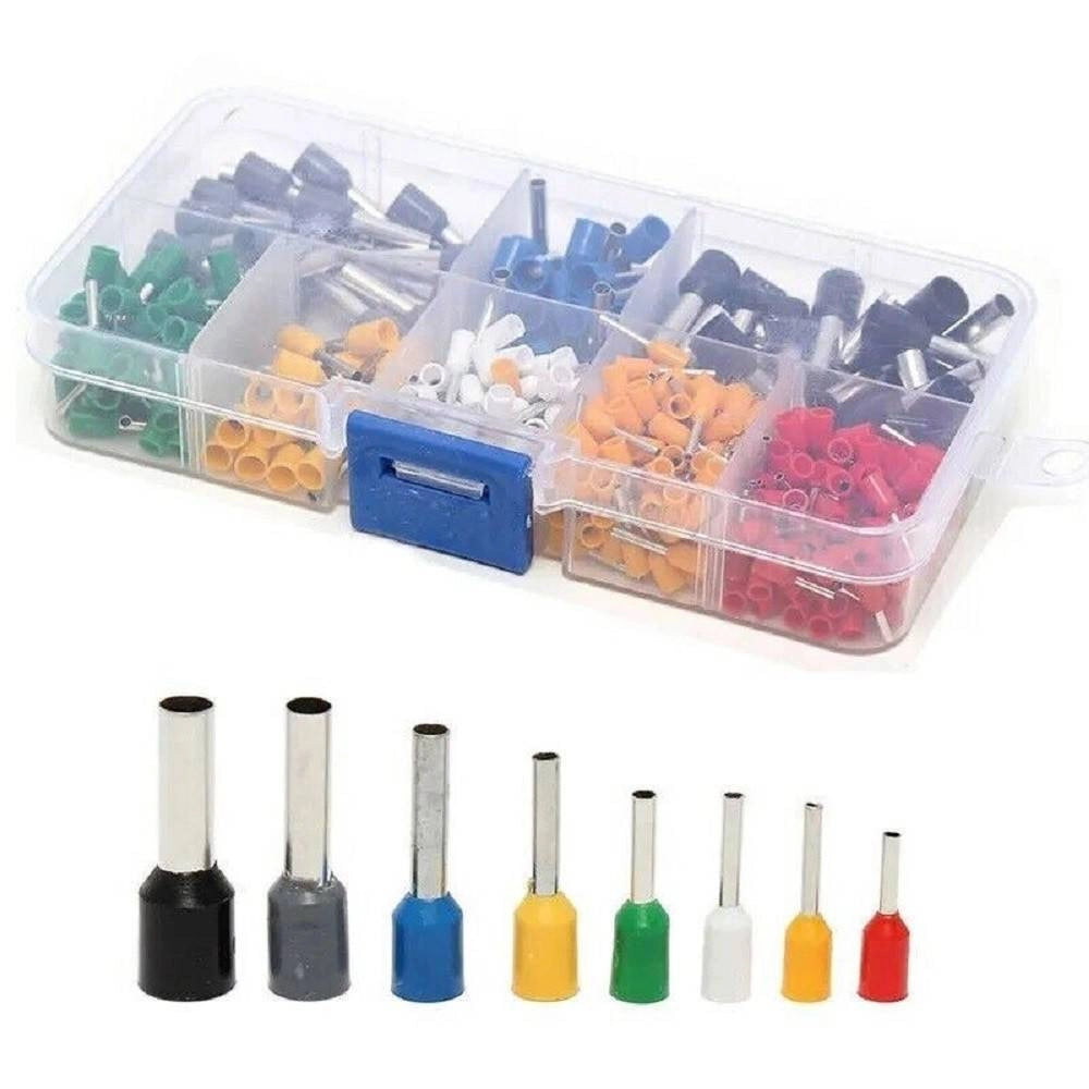 Trade Shop - Set 400 Terminali Crimpare Connettori Capicorda Elettrici Puntali Isolati 07427 -