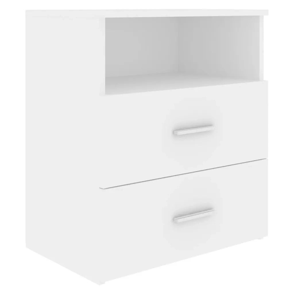 Comodino | Armadio da Notte | Mobiletto da notte Bianco 50x32x60 cm