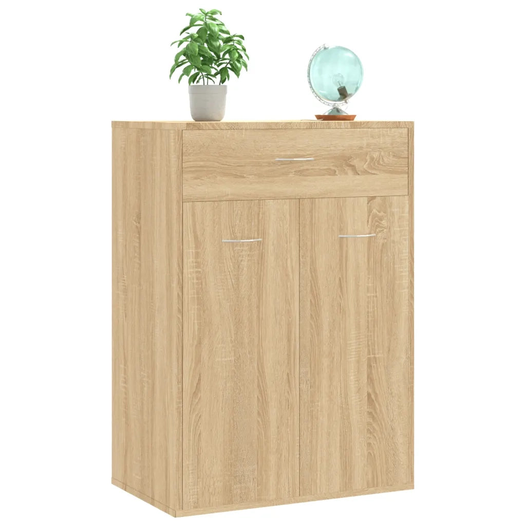 Scarpiera Rovere Sonoma 60x35x84 cm in Legno Multistrato 801074