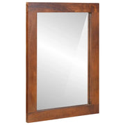 Specchio Rettangolare Marrone e Argento 50 x 2,5 x 70 cm 4018911