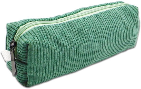 Etui estetico in corduroy, etui per ragazze, piccolo etui, per ragazzi, adolescenti, ritorno a scuola, etui, must-have per gli studi, etui (verde)