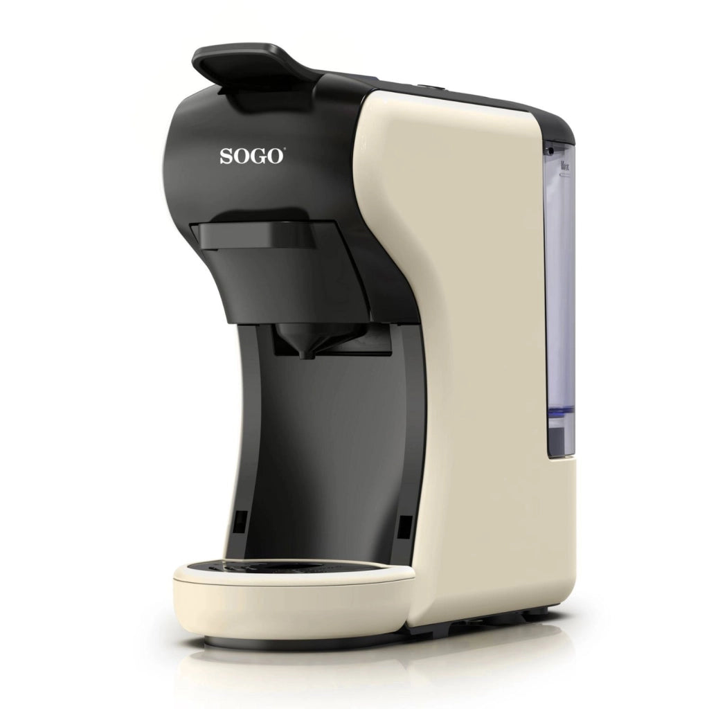 Macchina caffè multi capsula 4 in 1 19 bar, per capsule e caffè macinato con serbatoio 0,6L e spegnimento automatico - Sogo